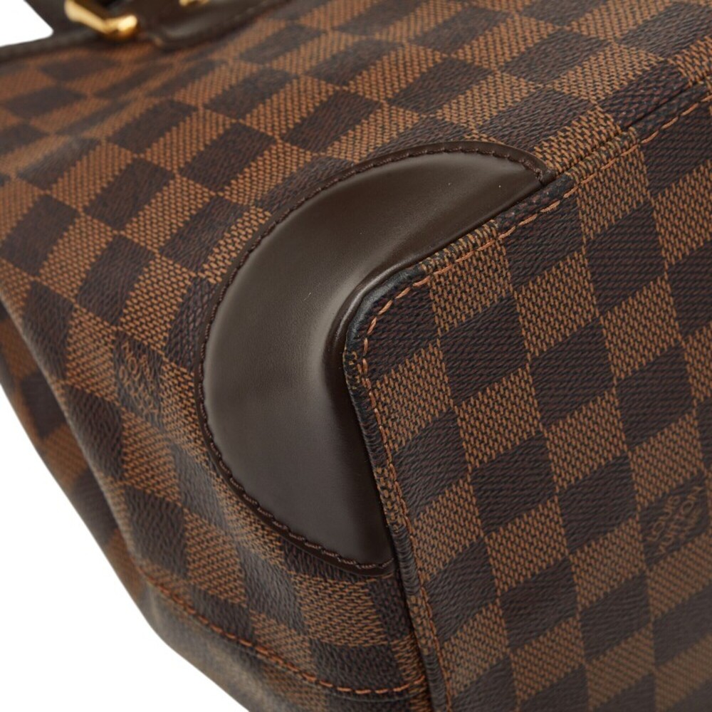 LOUIS VUITTON Brown Damier Leather Tote Bag - Picture 4 of 16